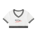 Bird Gal | Women's V-Neck Crop T-Shirt