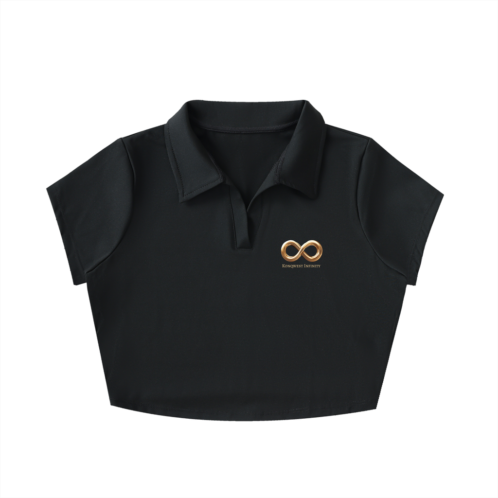 Konqwest Inifity | Womans V-Neck Crop Top