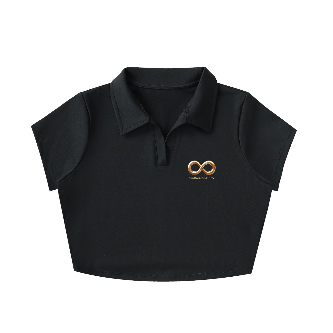 Konqwest Inifity | Womans V-Neck Crop Top